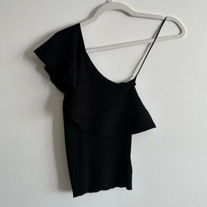 Anthropology RD Style - One Shoulder Ruffle Short Sleeve Top | Size XS (NWT)